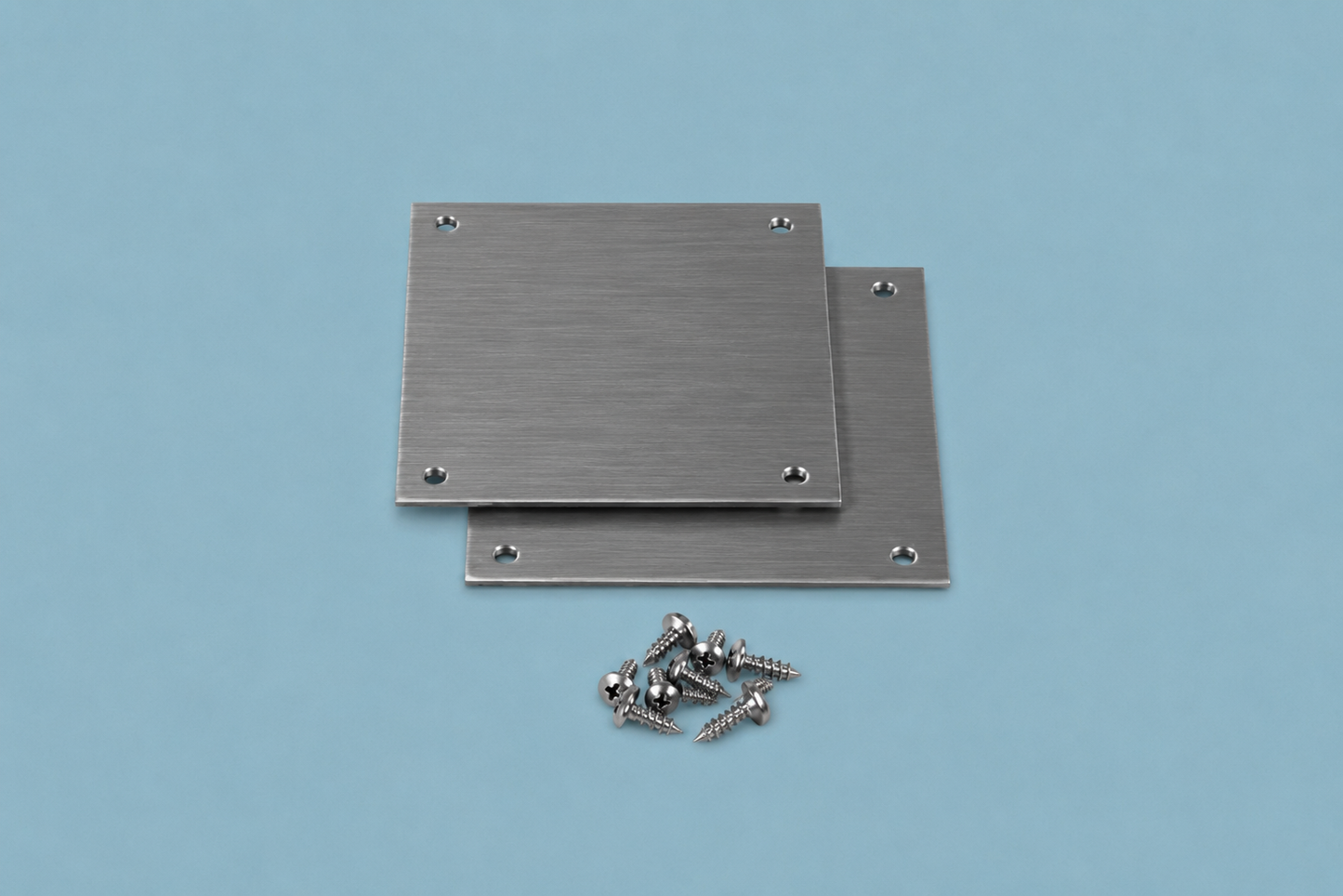 Rinnenendkappen-Set aus Aluminium Pressblank für Regenrinnen – langlebige Aluminium-Endkappen mit Schrauben zur professionellen Abdichtung und Montage von Regenrinnensystemen