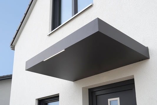 Rechteckvordach BS Plus mit Wasserspeier - HomeSystems-Bauelemente