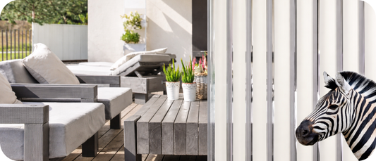 Zebra Doppelstegplatten 16mm Polycarbonat auf moderner Terrassenüberdachung – Hitzeschutz und Sichtschutz von Dachwerk24