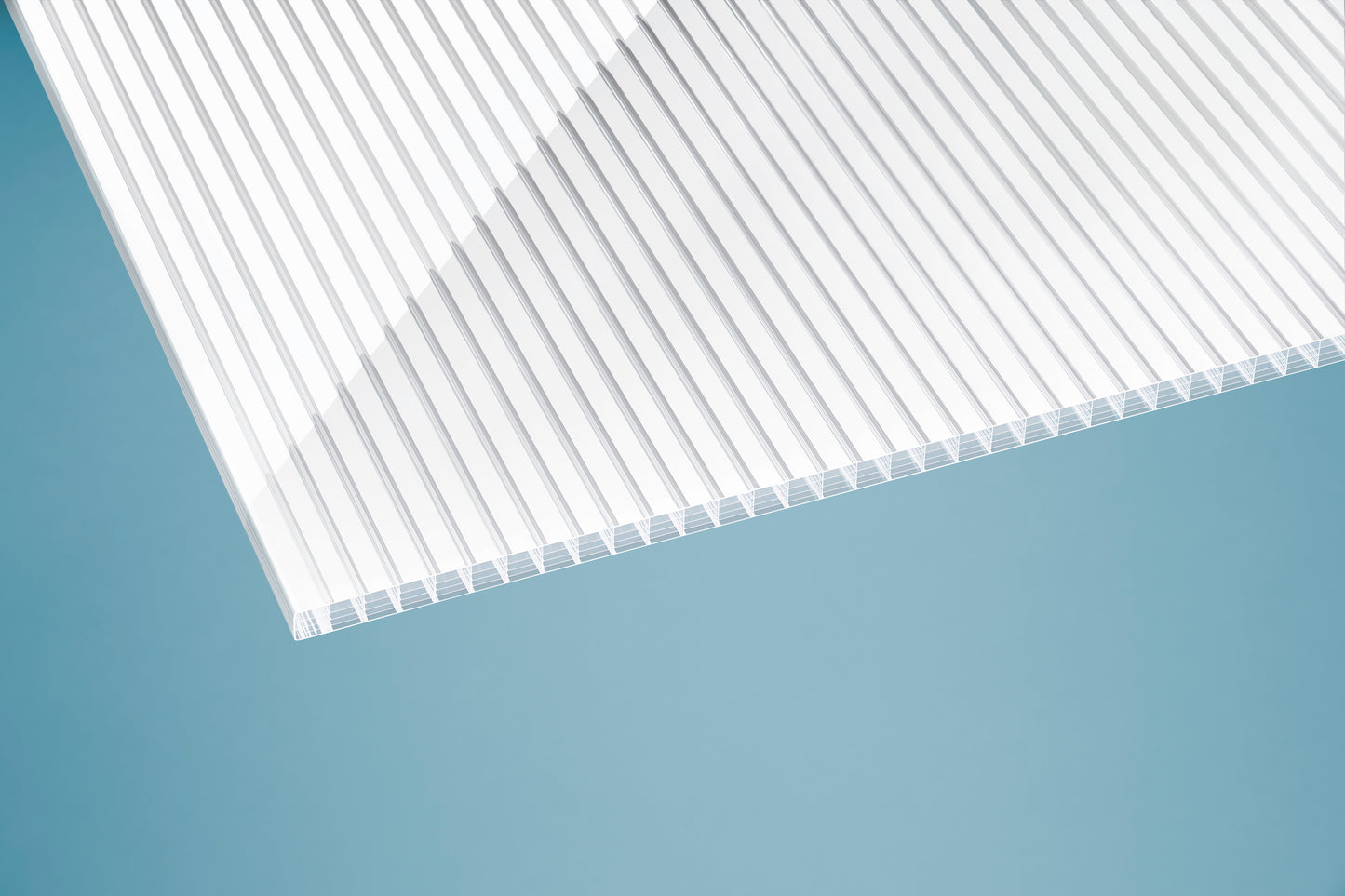 Polycarbonat Doppelstegplatten 16mm gestreift klar/weiss ZEBRA* - HomeSystems-Bauelemente