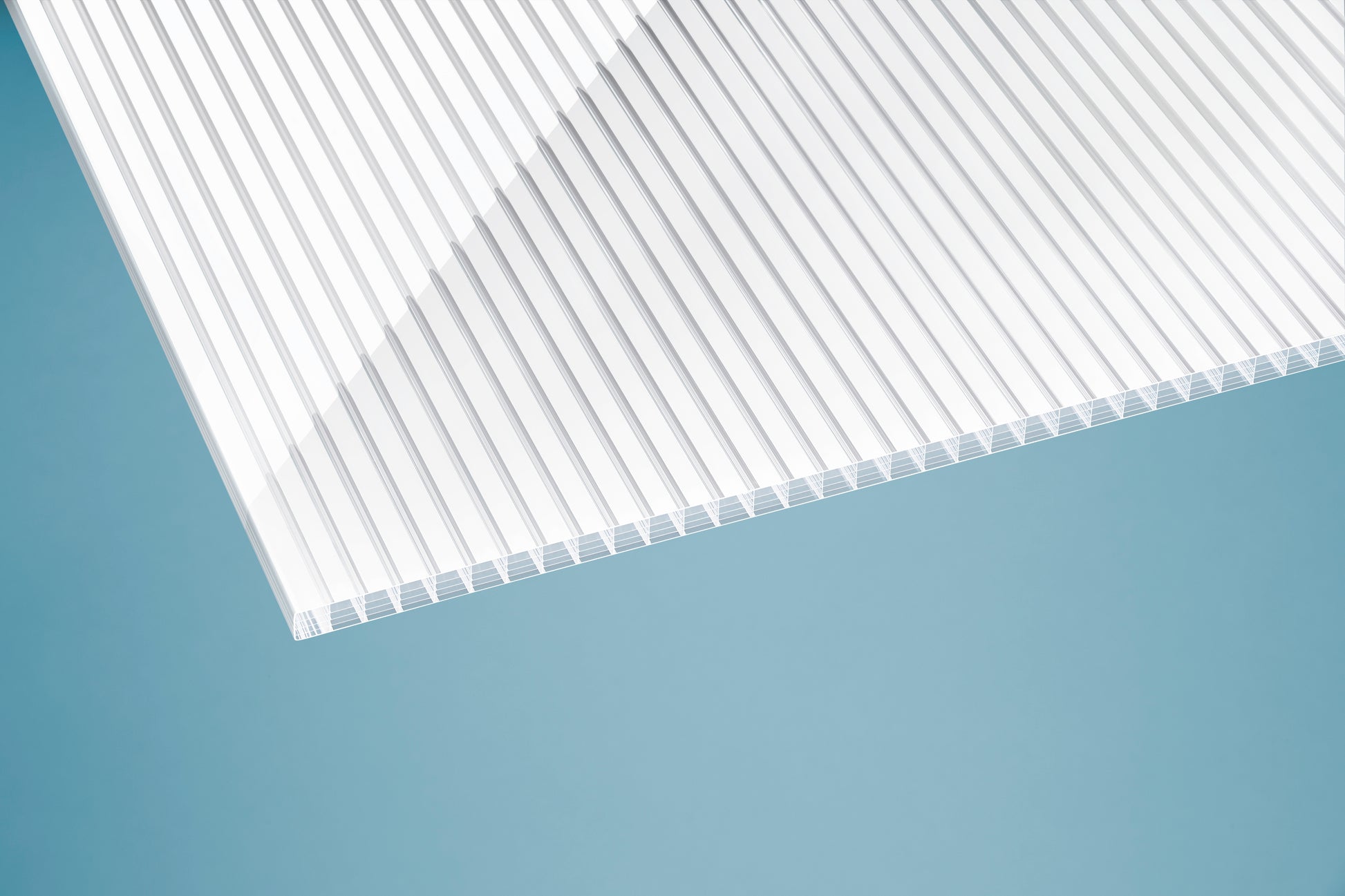 Polycarbonat Doppelstegplatten 16mm gestreift klar/weiss ZEBRA* - HomeSystems-Bauelemente
