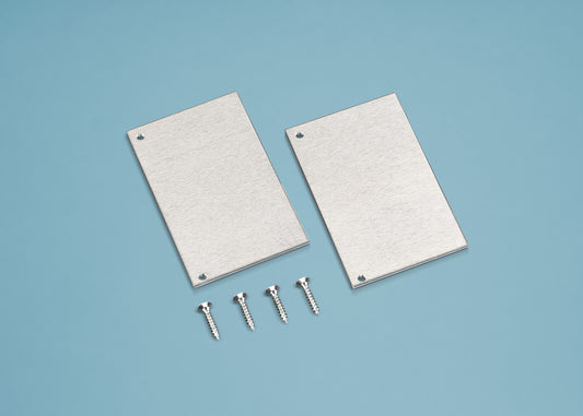 Seitenblenden für Alu Wandanschluss silber pressblank - HomeSystems-Bauelemente