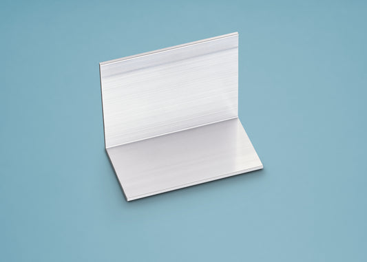 Abschluss- und Haltewinkel Aluminium pressblank & weiss für 10mm-16mm Platten - HomeSystems-Bauelemente