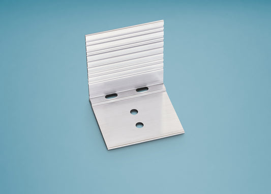 Abschluss- und Haltewinkel Aluminium pressblank & weiss für 10mm-16mm Platten - HomeSystems-Bauelemente
