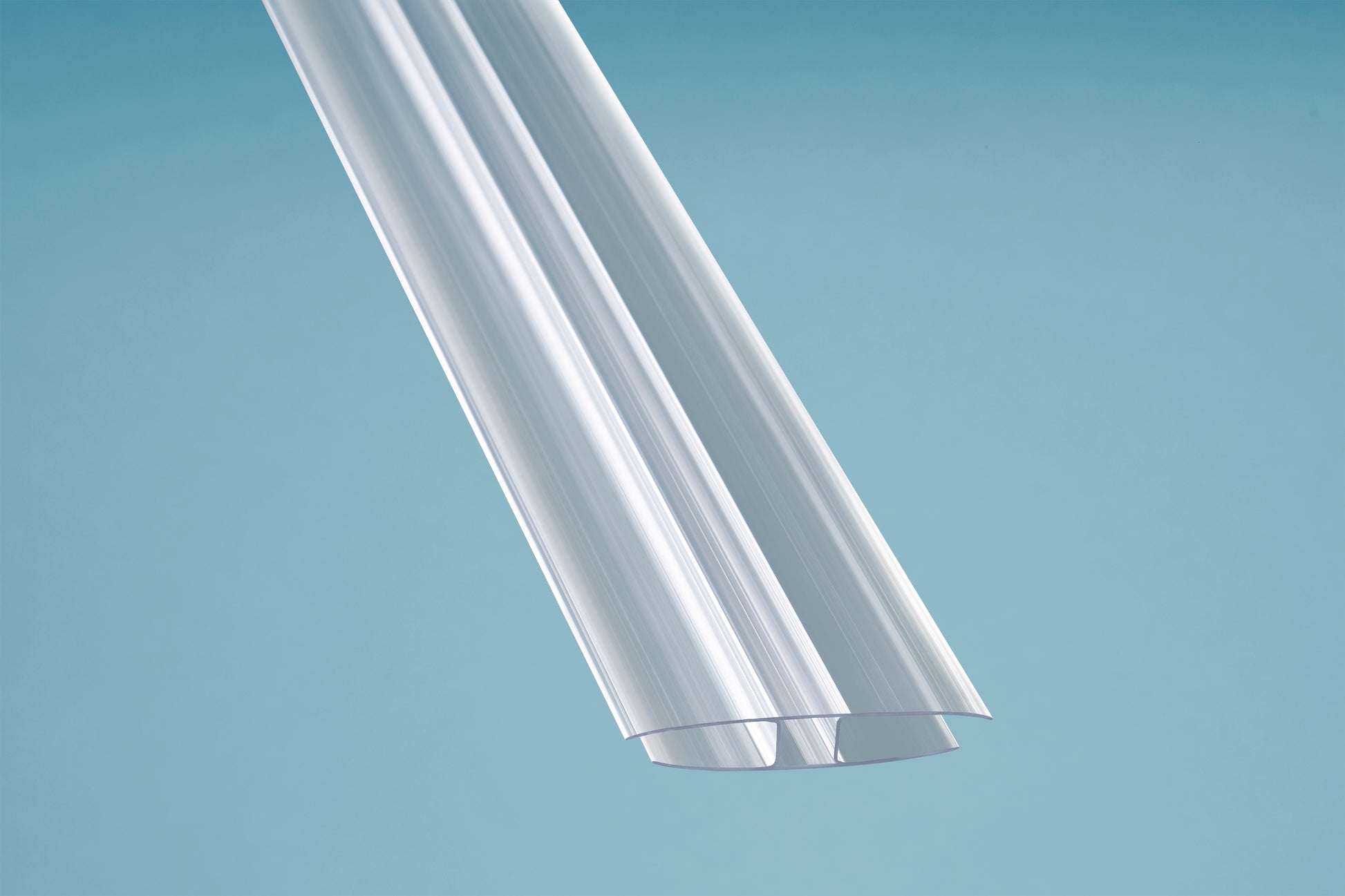 H-Profil 6mm – 16mm transparent aus Polycarbonat - HomeSystems-Bauelemente