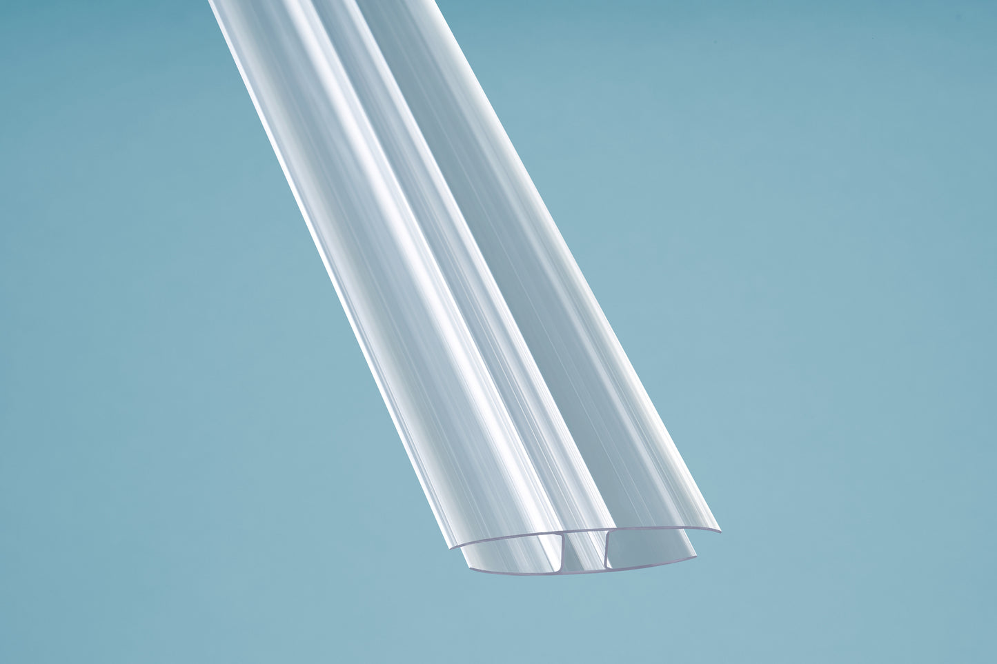 H-Profil 6mm – 16mm transparent aus Polycarbonat - HomeSystems-Bauelemente