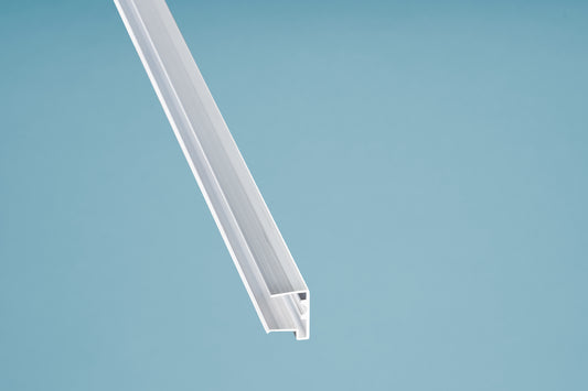 U-Profil Aluminium Kantenschutz 16mm mit Tropfkante – pressblank - HomeSystems-Bauelemente