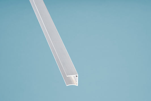 U-Profil Aluminium Kantenschutz 16mm - pressblank - HomeSystems-Bauelemente