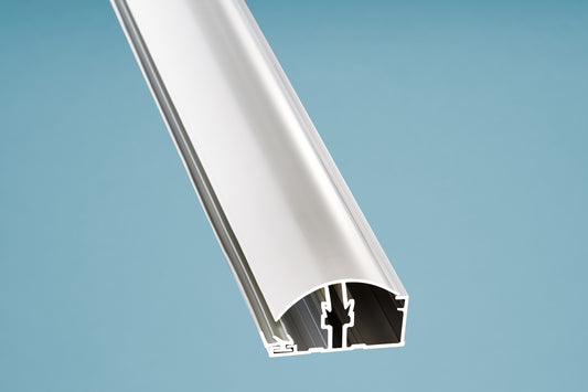 Alu/PVC Profil für 10 + 16mm Stegplatten pressblank/weiss - HomeSystems-Bauelemente