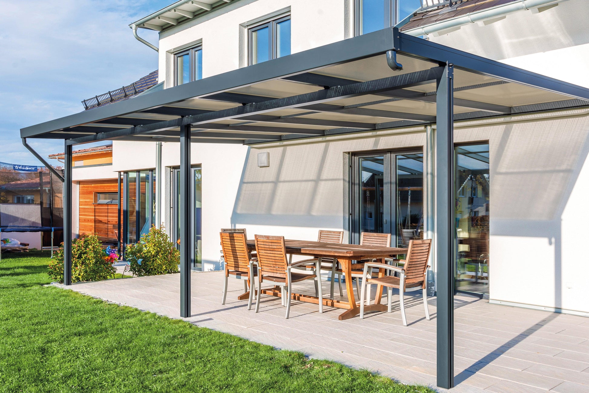 Deluxe Terrassendach 6 x 3 Acryl 16mm - HomeSystems-Bauelemente