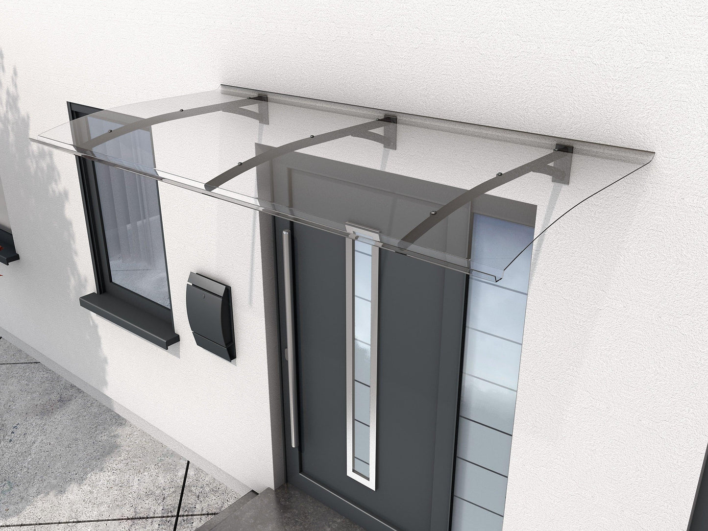 Pultvordach Heide 3mm klar - HomeSystems-Bauelemente