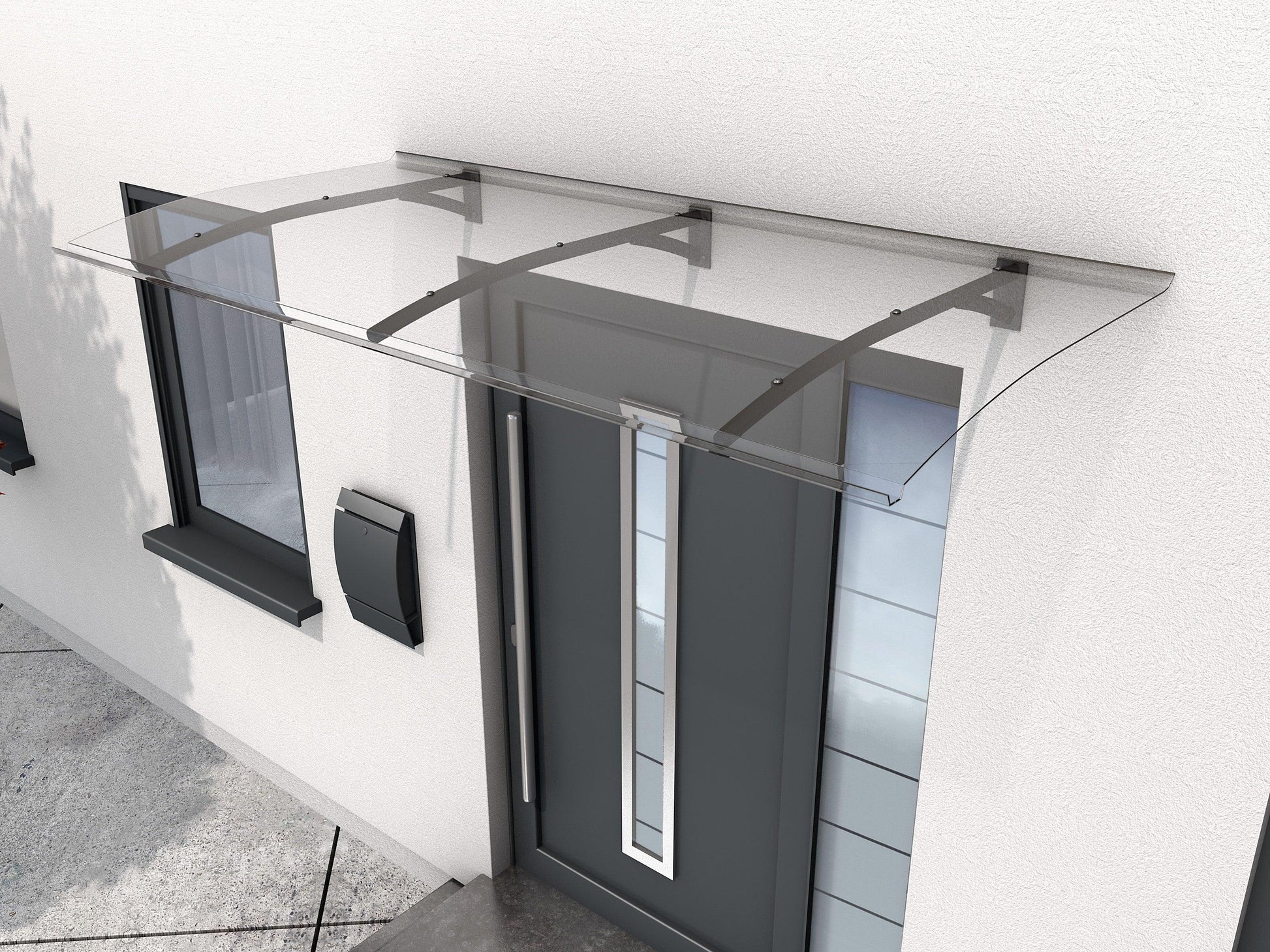 Pultvordach Heide 3mm klar - HomeSystems-Bauelemente
