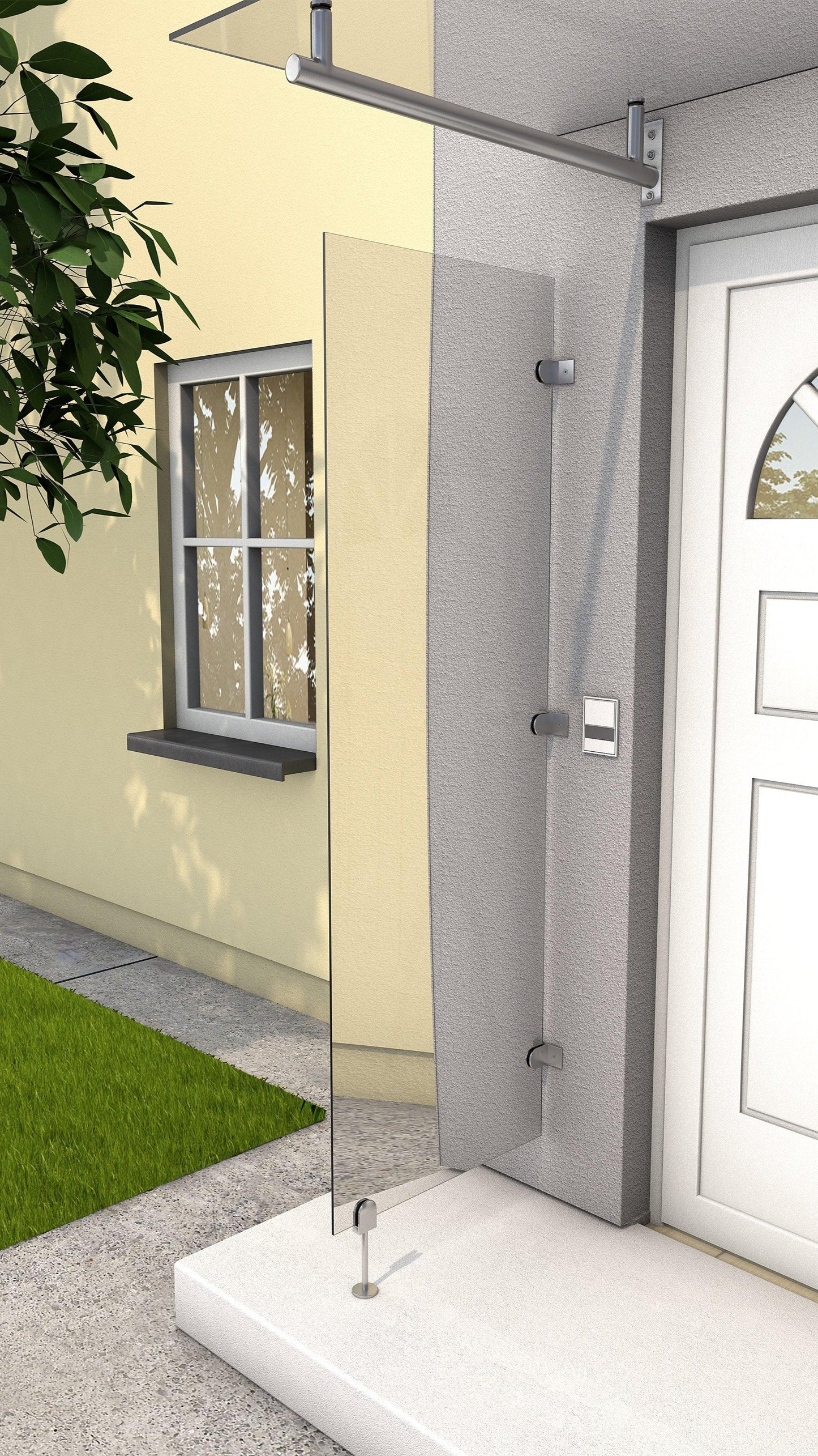 Seitenblende ESG Sicherheitsglas 6mm klar - HomeSystems-Bauelemente
