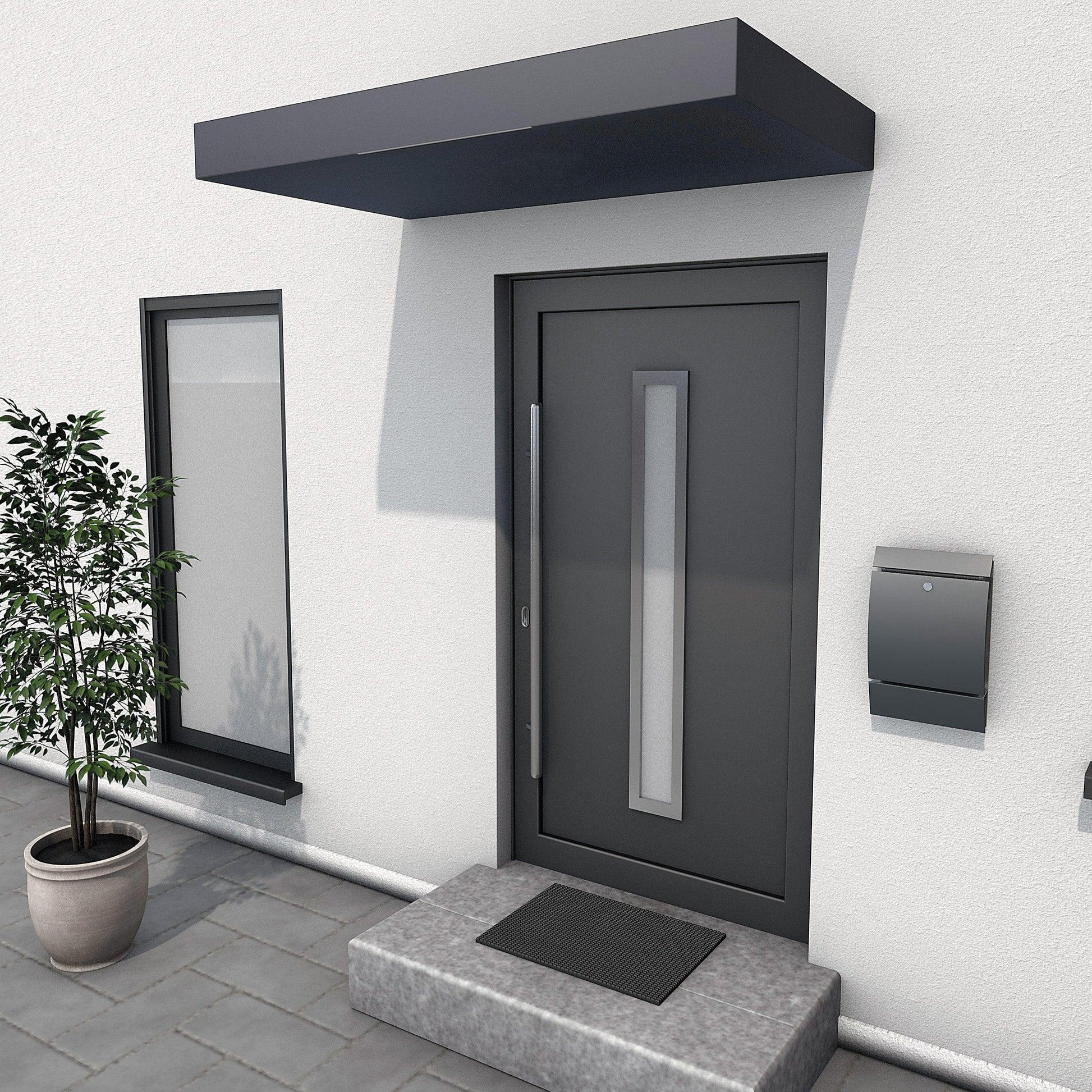 Rechteckvordach BS Plus mit Wasserspeier - HomeSystems-Bauelemente